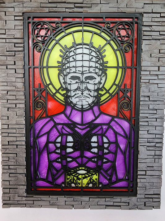 Lightbox - Hellraiser Pinhead Stained-Glass Style