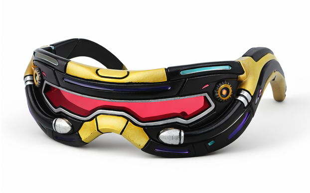 Cyberpunk Cyclops Visor (Glasses Version) – Wearable Cosplay STL (Digital Download)