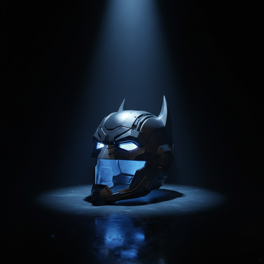 Cyberpunk Batman Helmet Dramatic