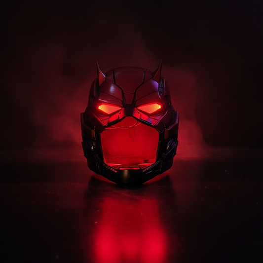 Cyberpunk Daredevil Helmet Dramatic