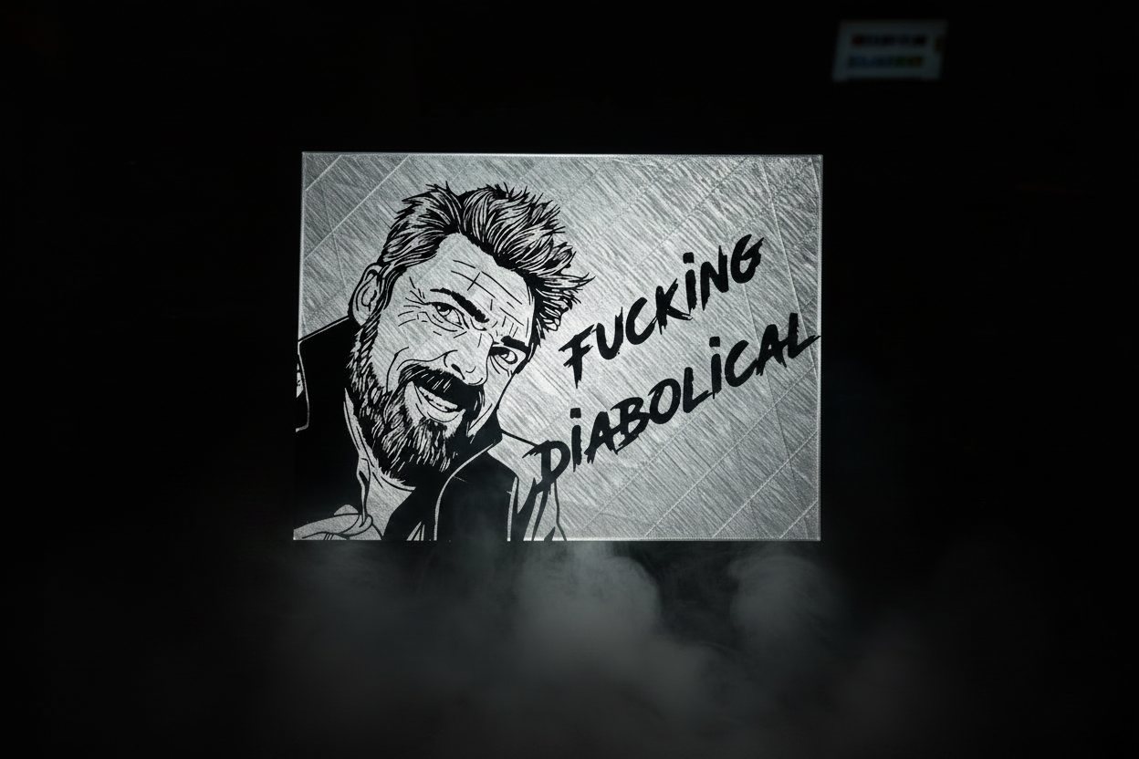 F*ing Diabolical Lightbox - Hand Removed