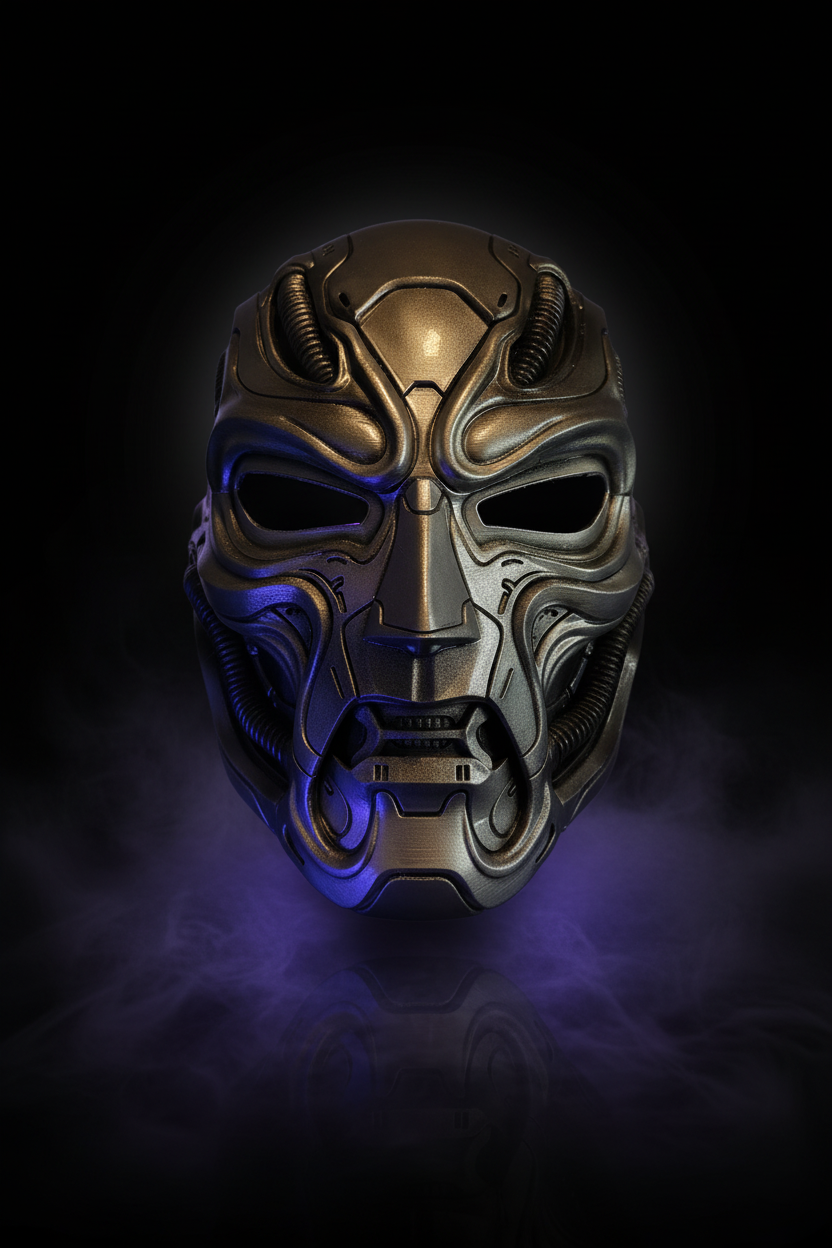 H.R. Giger Doctor Doom Helmet - Dramatic