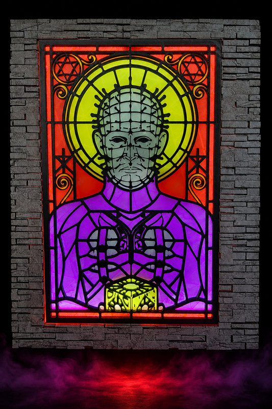 Hellraiser Pinhead Lightbox with Brick Surround - Dramatic