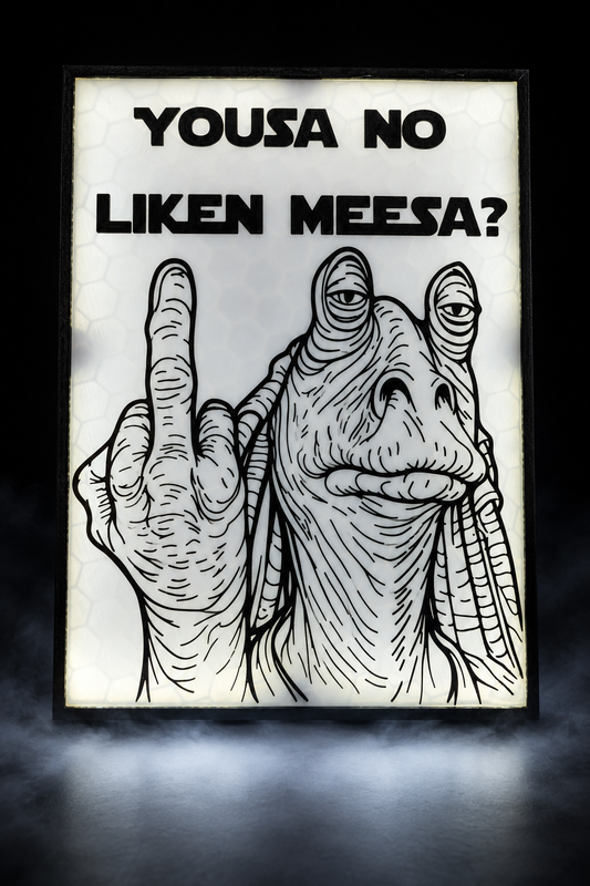 Jar Jar Binks Lightbox - Dramatic