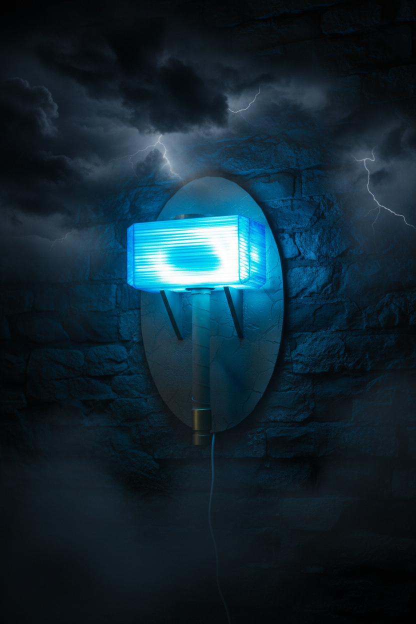 Lamp Mjolnir Sconce - Dramatic Shot