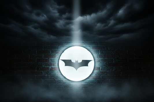 Lightbox Bat Signal - Dramatic Shot
