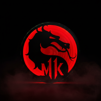 Mortal Kombat Dragon Lightbox - Dramatic