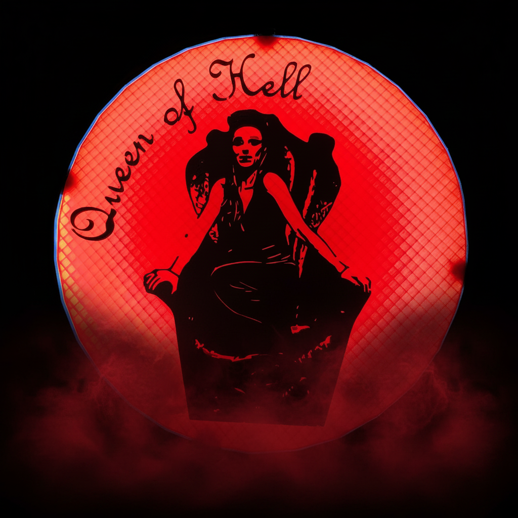 Rowena Queen of Hell Lightbox - Dramatic