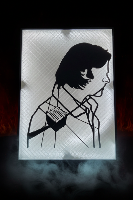 Sam in Lucifer's Cage Lightbox - Dramatic