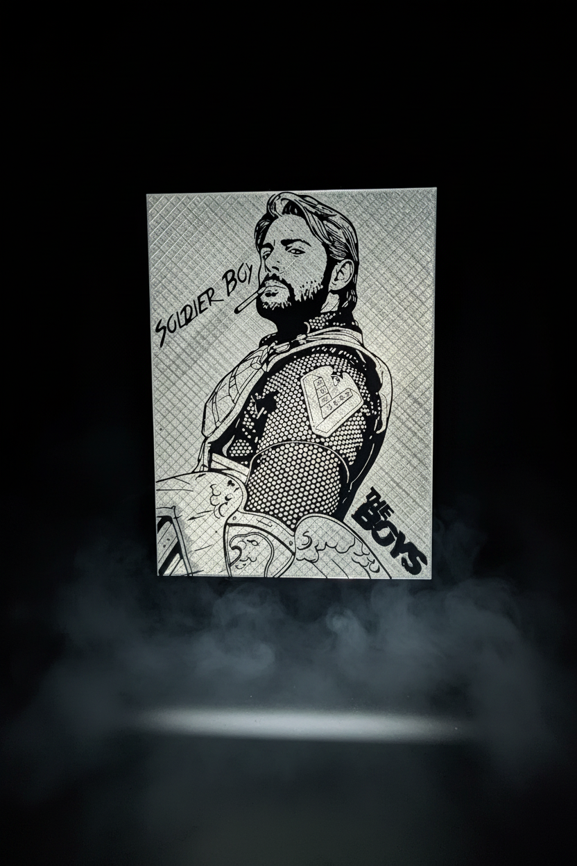 Soldier Boy Lightbox - Background Swap & Hand Removed