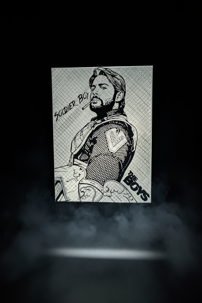 Soldier Boy Lightbox - Background Swap & Hand Removed