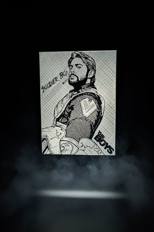 Soldier Boy Lightbox - Background Swap & Hand Removed