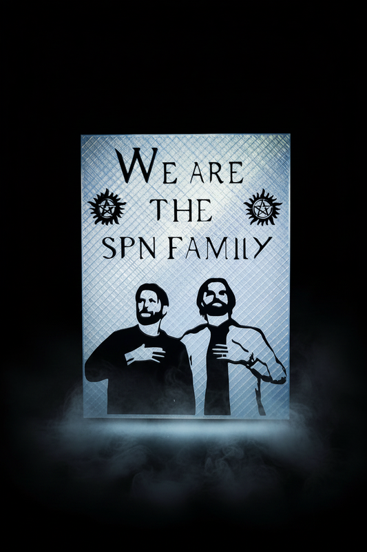 SPN Family Lightbox - Background Swap & Hand Removed