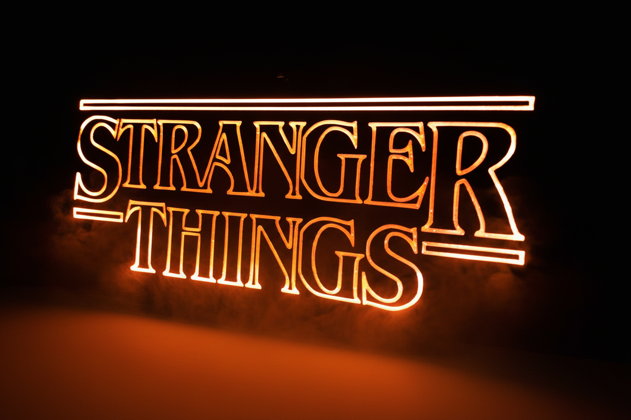 Stranger Things Lightbox - Outline Letters