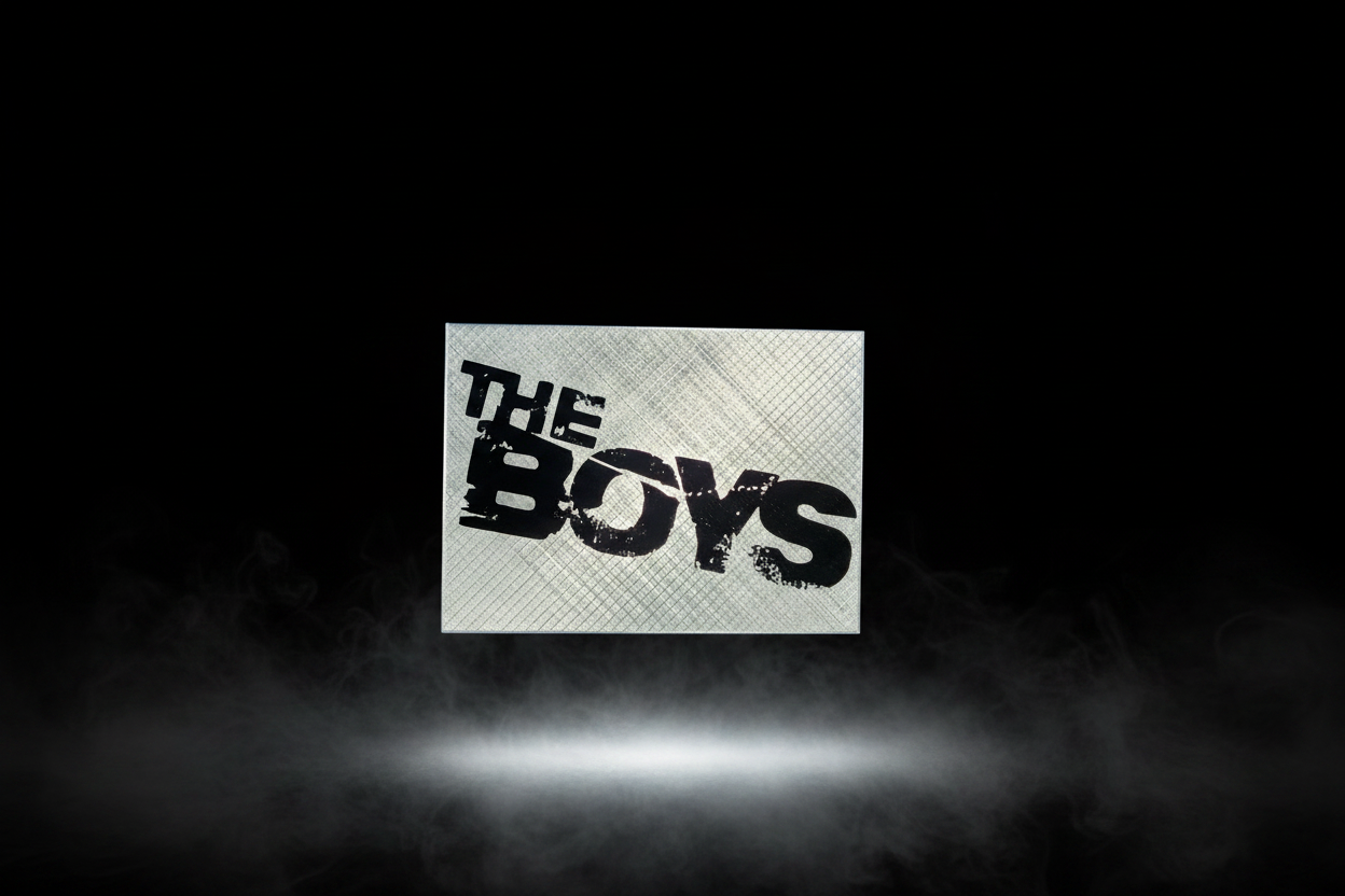 The Boys Logo Lightbox - Background Swap & Hand Removed
